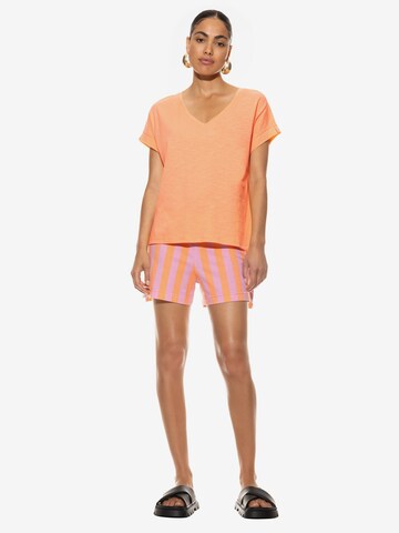 Mey Pajama Shirt in Orange