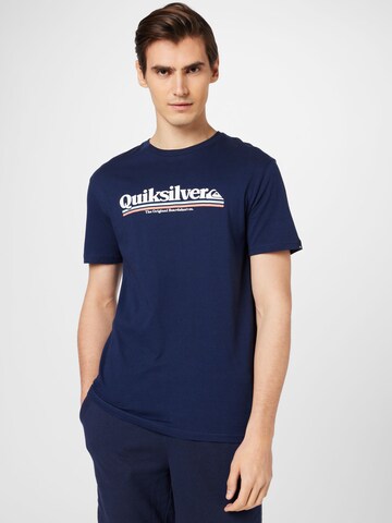 QUIKSILVER Tričko – modrá: přední strana