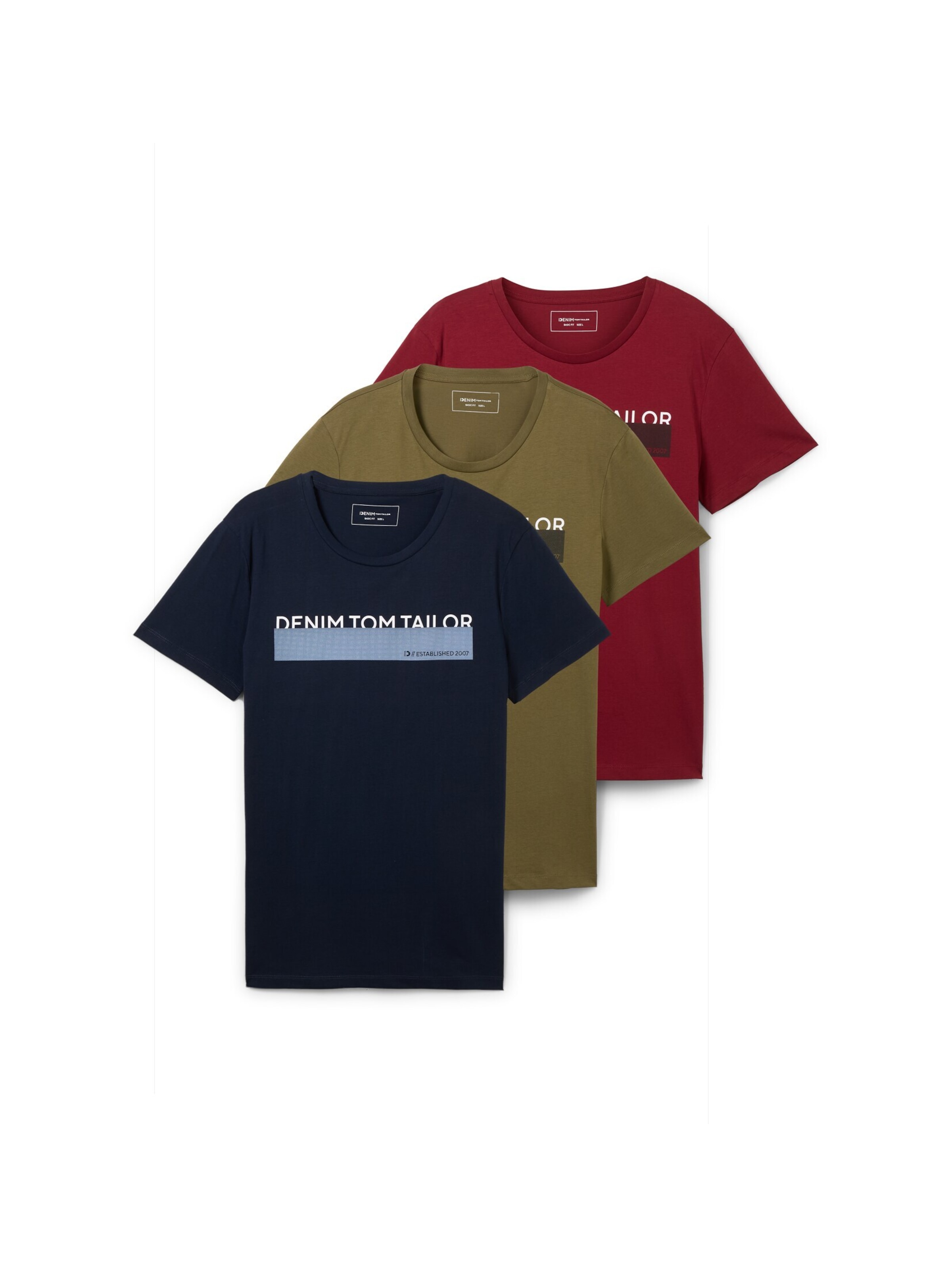 TOM TAILOR DENIM Μπλουζάκι σε μπλε: μπροστά