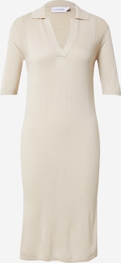 Calvin Klein Плетена рокля в бежово, Преглед на продукта