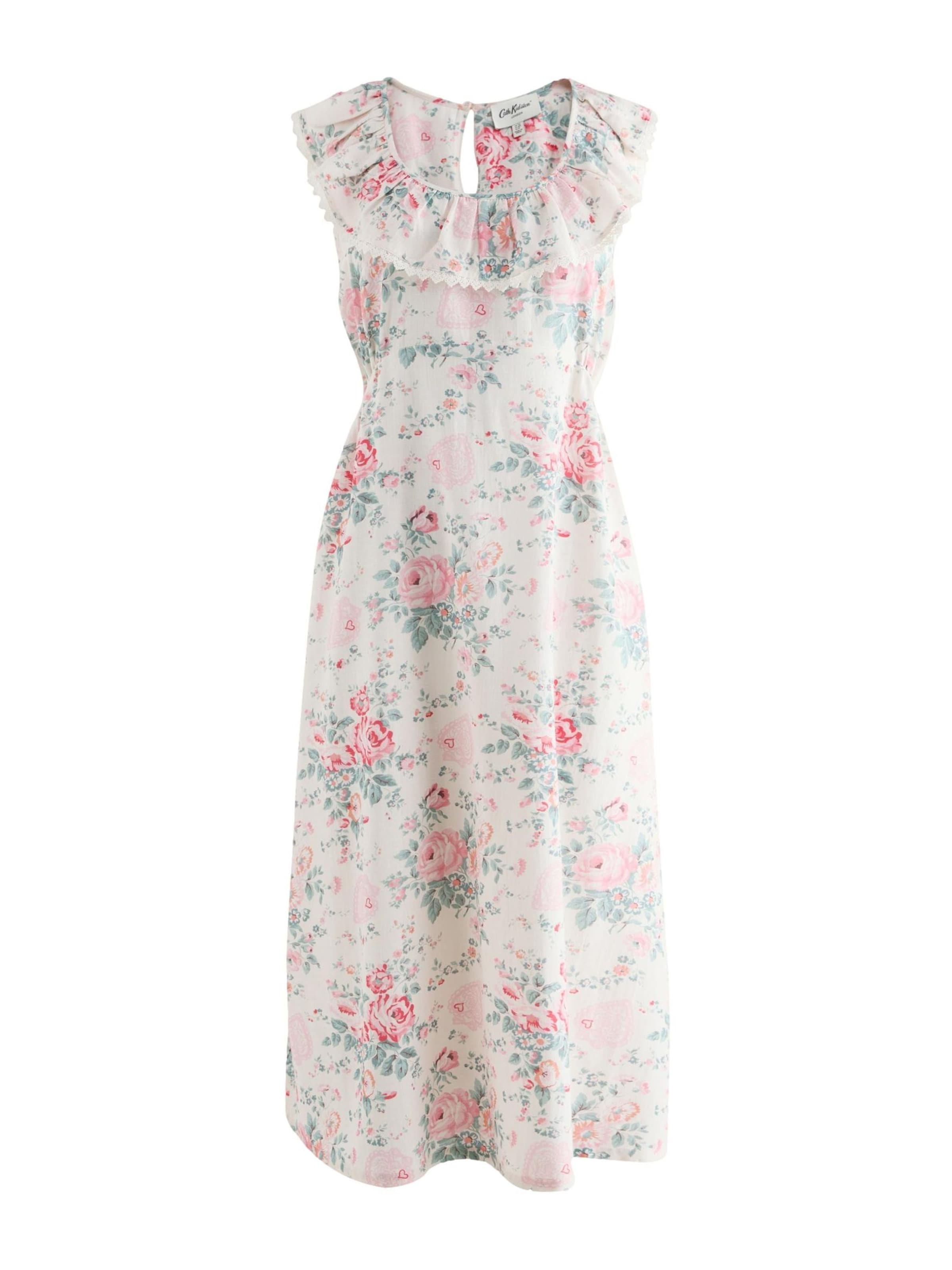Cath Kidston Kleid 'Hackney Rose' in Weiß: Vorderseite
