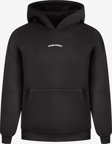 Smilodox Sweatshirt 'Jace' in Zwart: voorkant