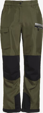 Ulla Popken Regular Athletic Pants 'HYPRAR' in Green: front