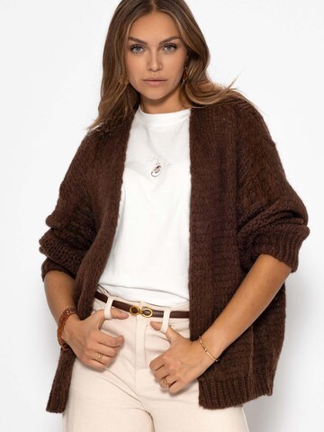 SASSYCLASSY Oversizestrickjacke‌‌‌‌‌‌ in Braun