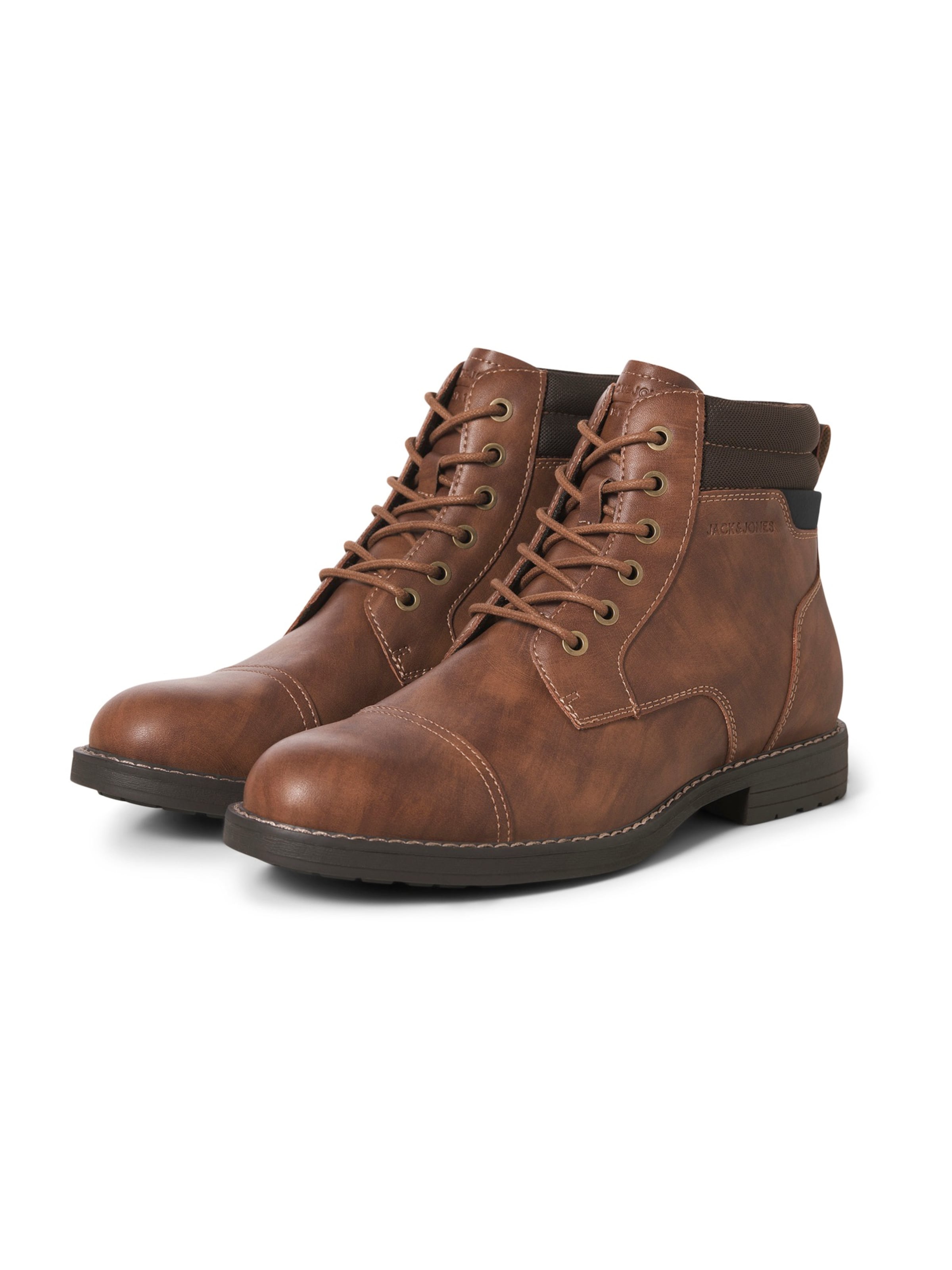 JACK & JONES - Botas con cordones 'JFWDINNINGTON' en marrón