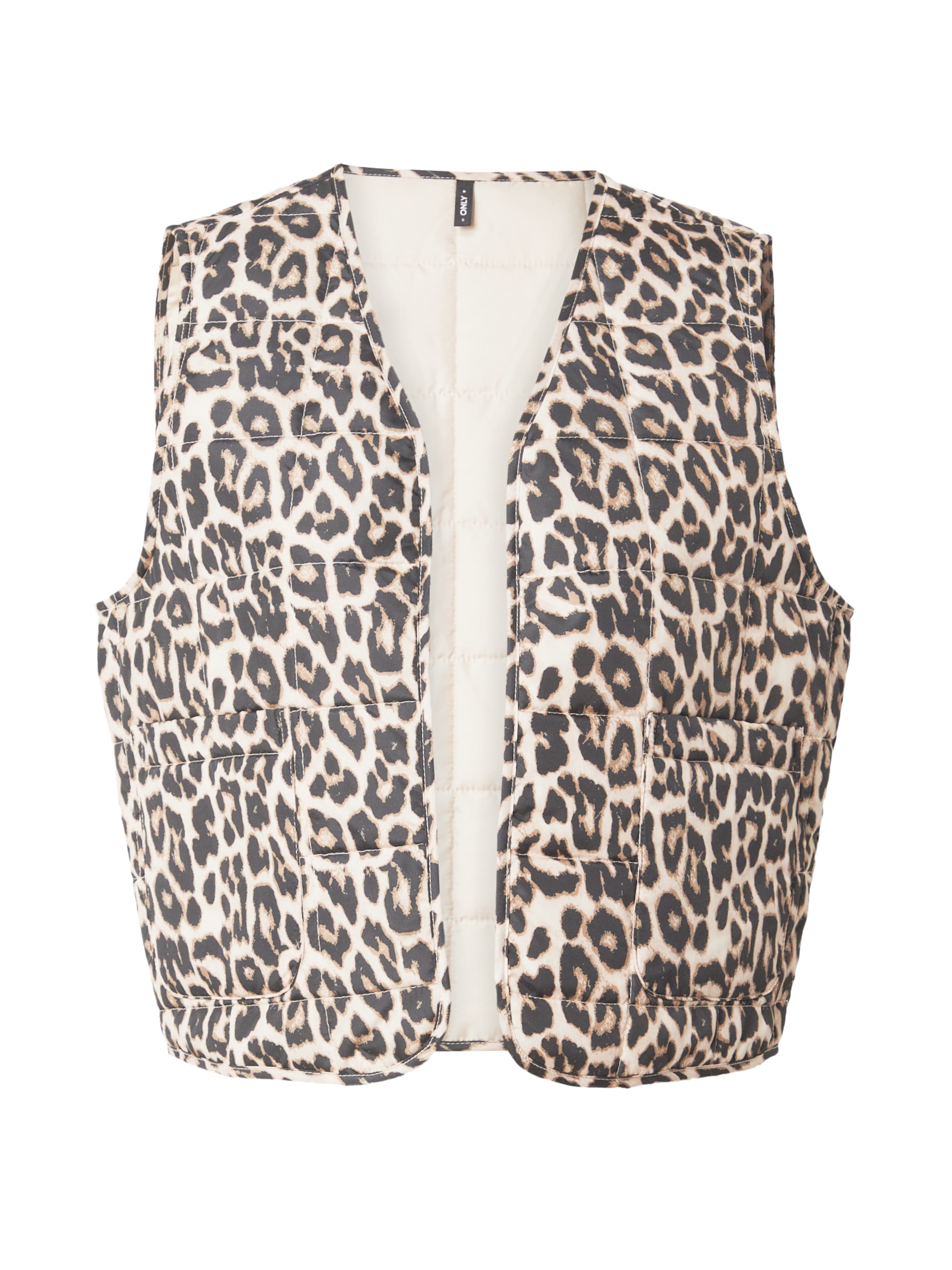 Gilet 'ONLANNABELL' ONLY en beige : devant