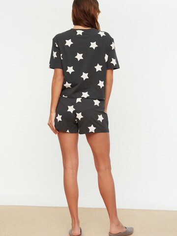 Trendyol Short Pajama Set in Black