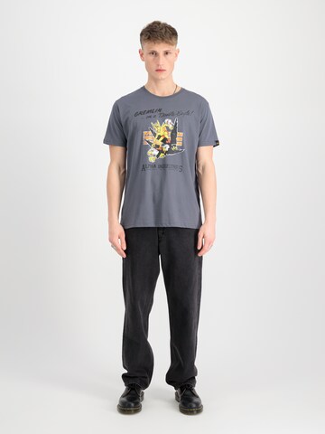 ALPHA INDUSTRIES - Camiseta 'Gremlin' en gris