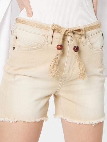 FREEMAN T. PORTER Skinny Shorts 'Coleen Canyon' in Beige