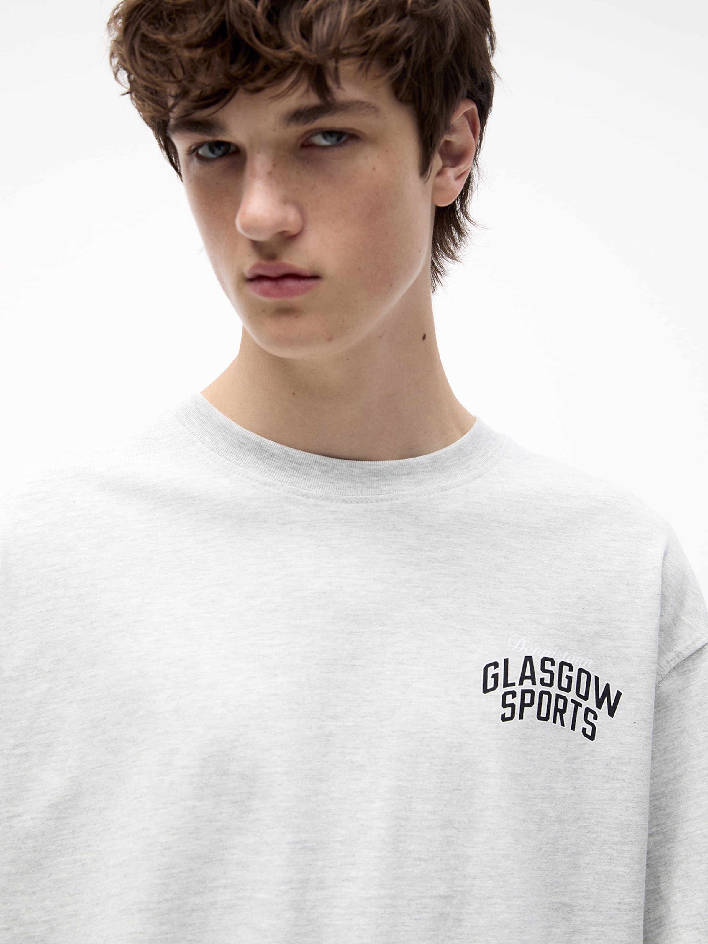Pull Bear Shirt in Mottled Grey ABOUT YOU