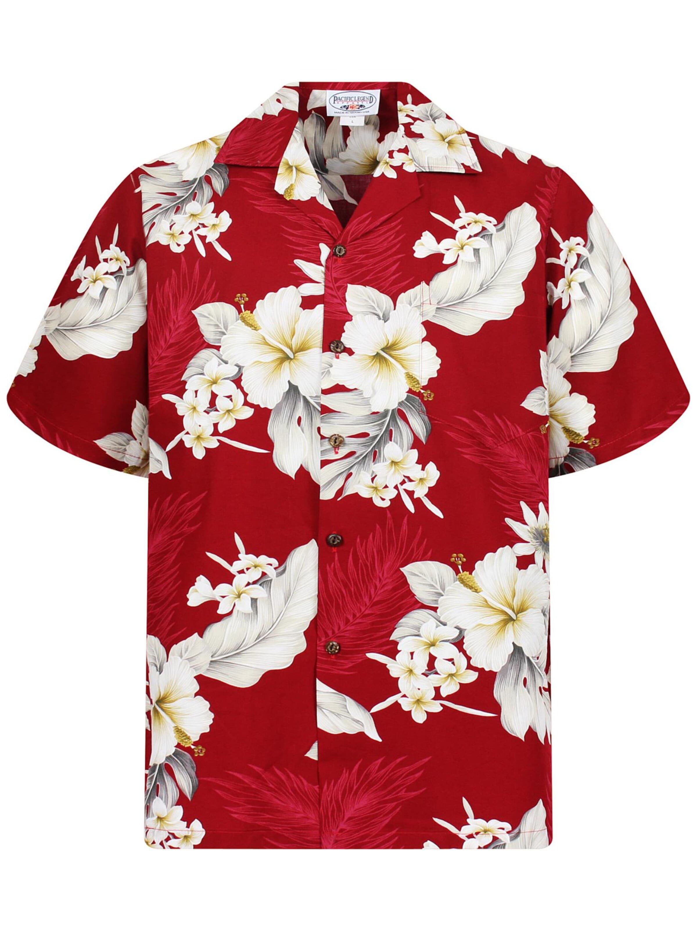 Pacific Legend Regular fit Overhemd 'Enzian' in Rood: voorkant