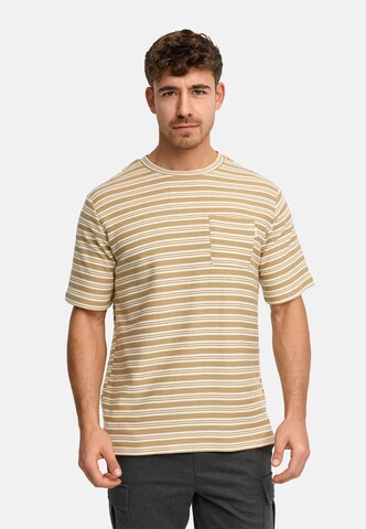 INDICODE JEANS Shirt ' Drop ' in Brown: front
