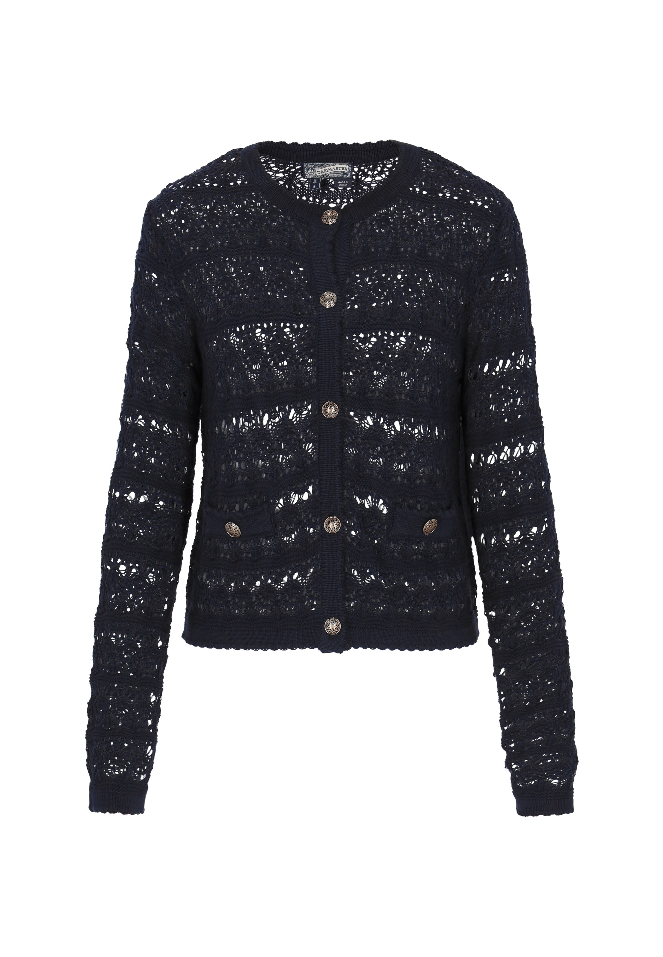 DreiMaster Vintage Pletena jopa 'Vintage' | temno modra barva, Prikaz izdelka