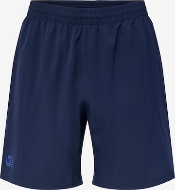 Hummel Workout Pants in Blue: front