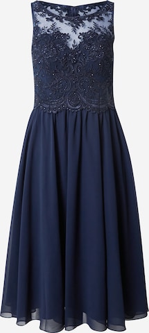 Laona Koktejlové šaty – modrá: přední strana