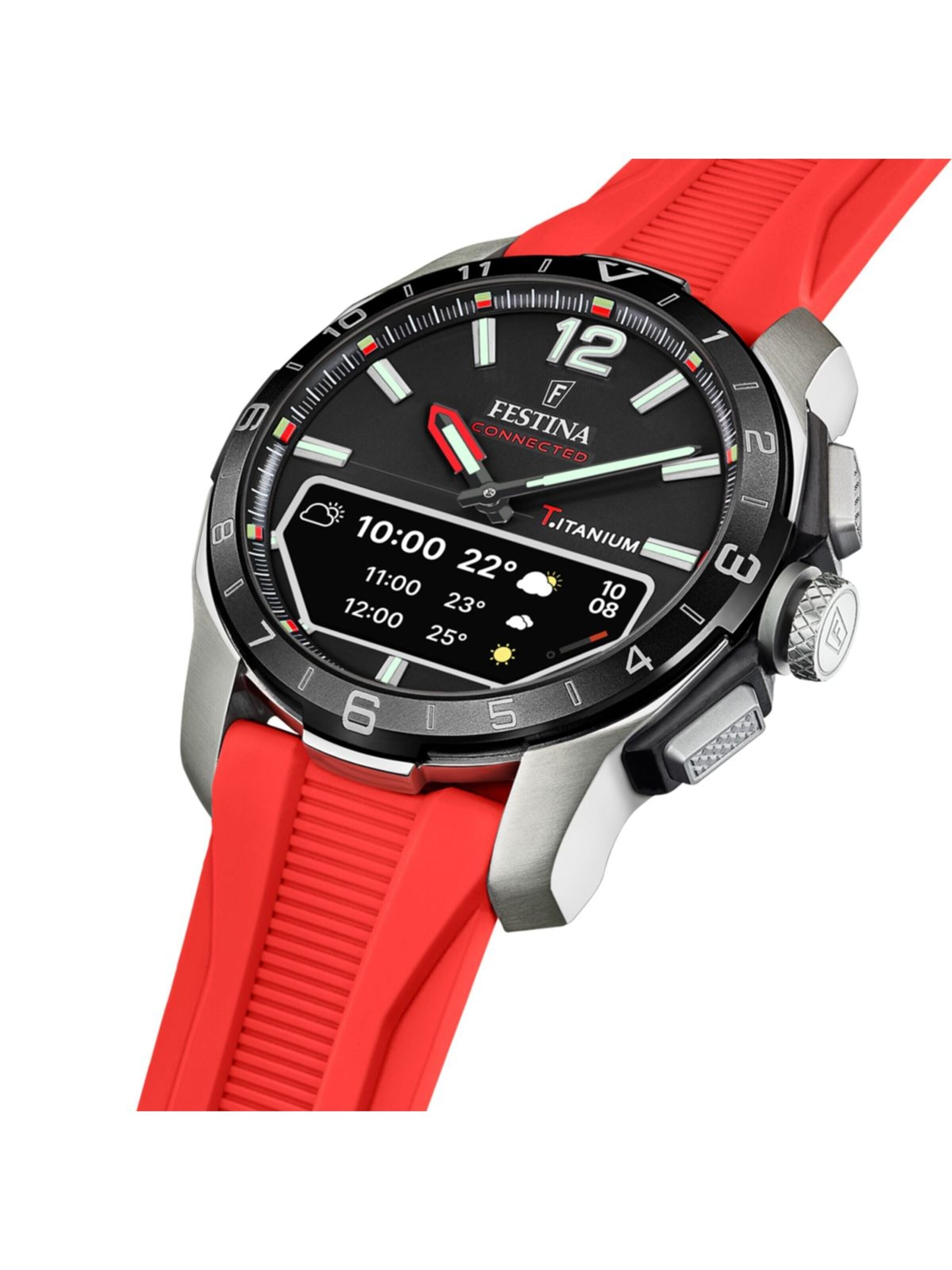 Montre digitale FESTINA en rouge