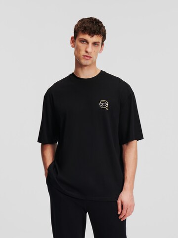 Karl Lagerfeld T-Shirt in Schwarz: Vorderseite