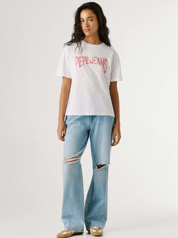 T-shirt 'Maca' Pepe Jeans en blanc