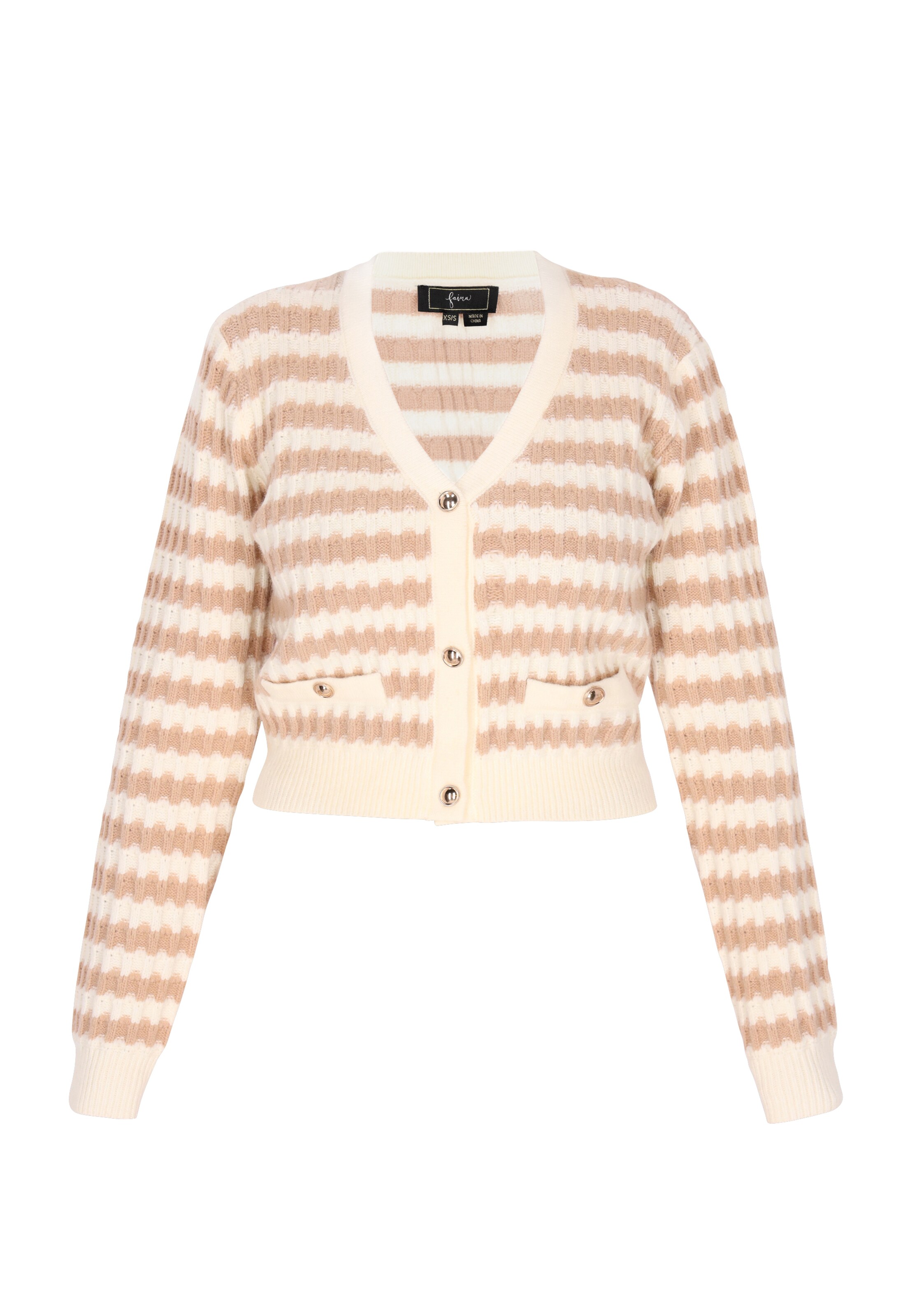 faina - Casaco de malha em bege: frente