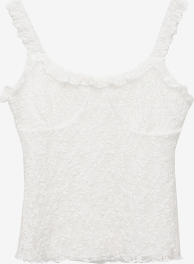 Pull&Bear Toppi koossa XS värissä valkoinen, Tuotenäkymä