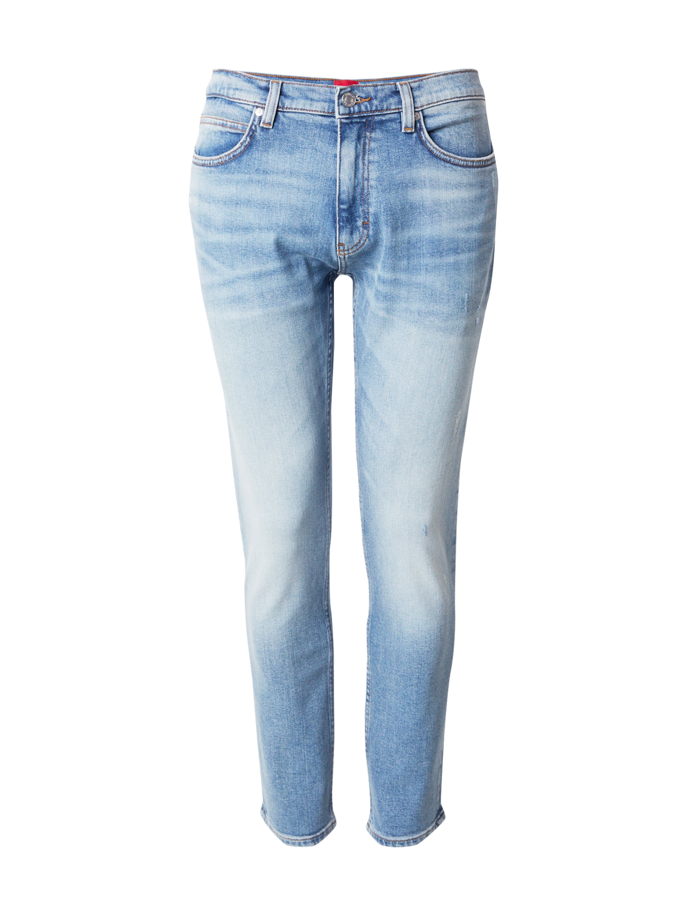 HUGO Slimfit Džíny – modrá: přední strana