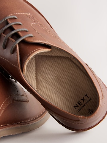 Next Buty sznurowane 'Desert' w kolorze brązowy