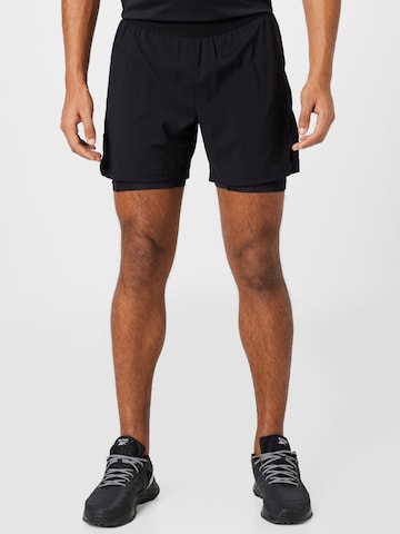 Newline Обычный Спортивные штаны в Черный: спереди