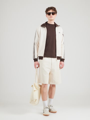 ADIDAS ORIGINALS Sweat jacket 'Classic' in White: front