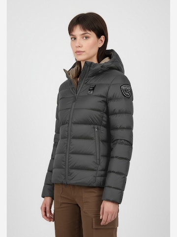 Blauer Winterjas 'Charme' in Grijs: voorkant