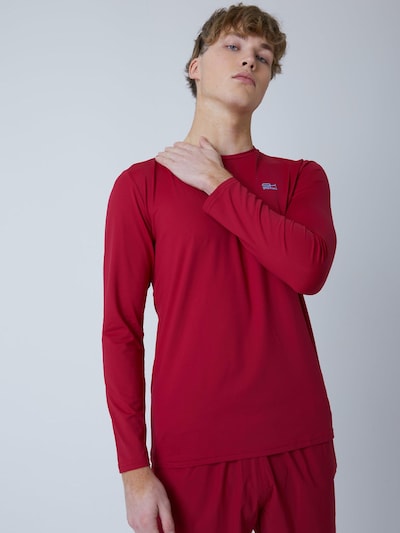 SPORTKIND Performance shirt 'Crew Neck Long Sleeve Shirt' in XS in Bordeaux, Item view