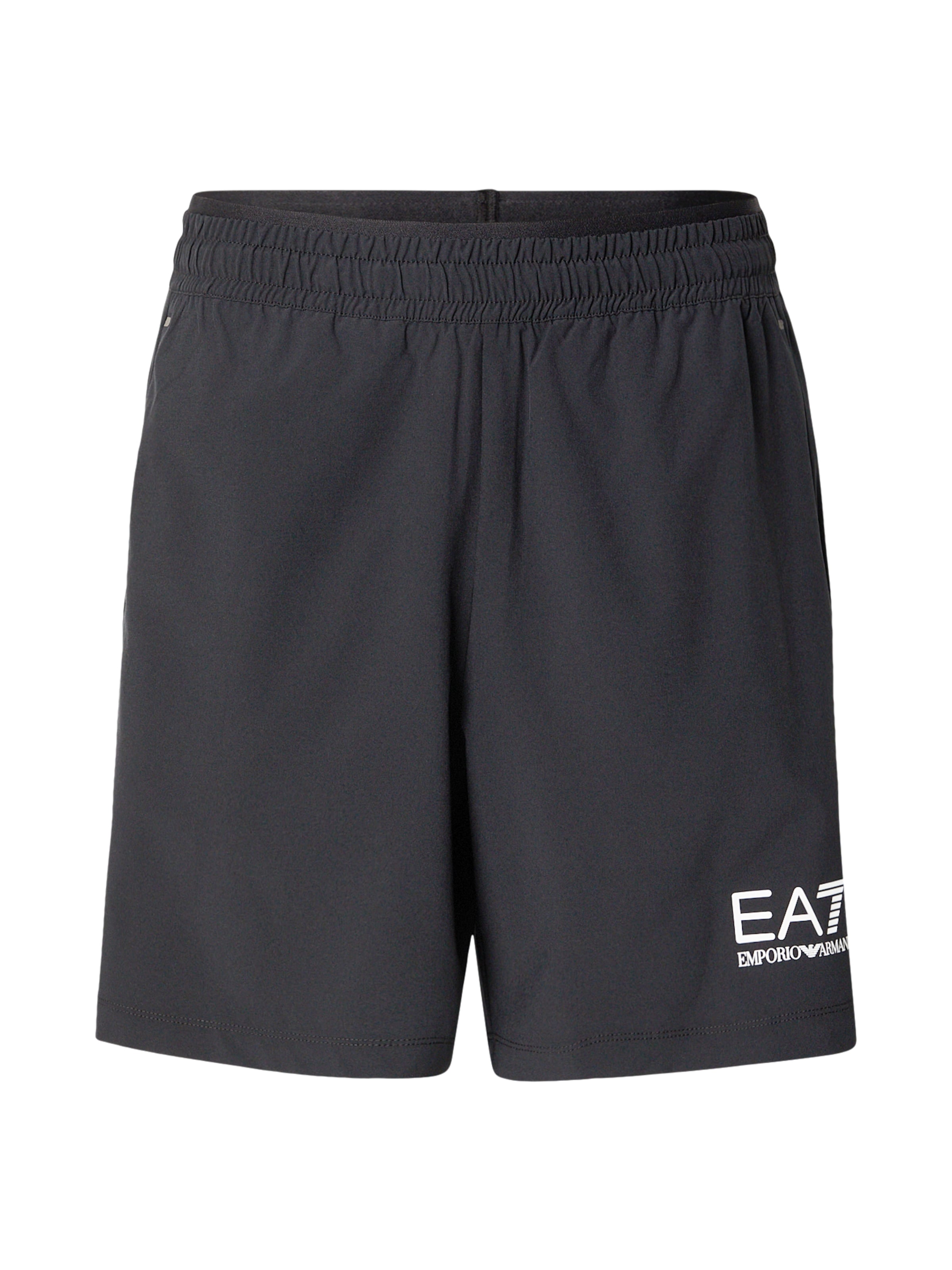 EA7 Emporio Armani Sportbroek in de kleur Zwart / Wit, Productweergave