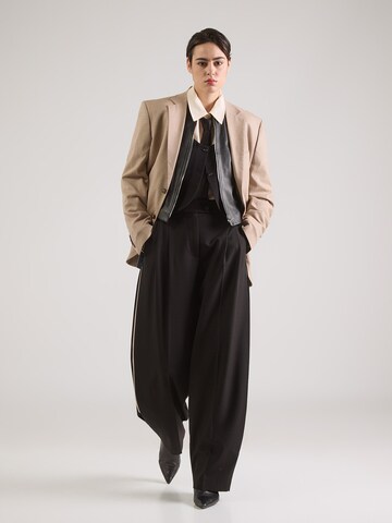 PATRIZIA PEPE Baggy Pleat-front trousers in Black