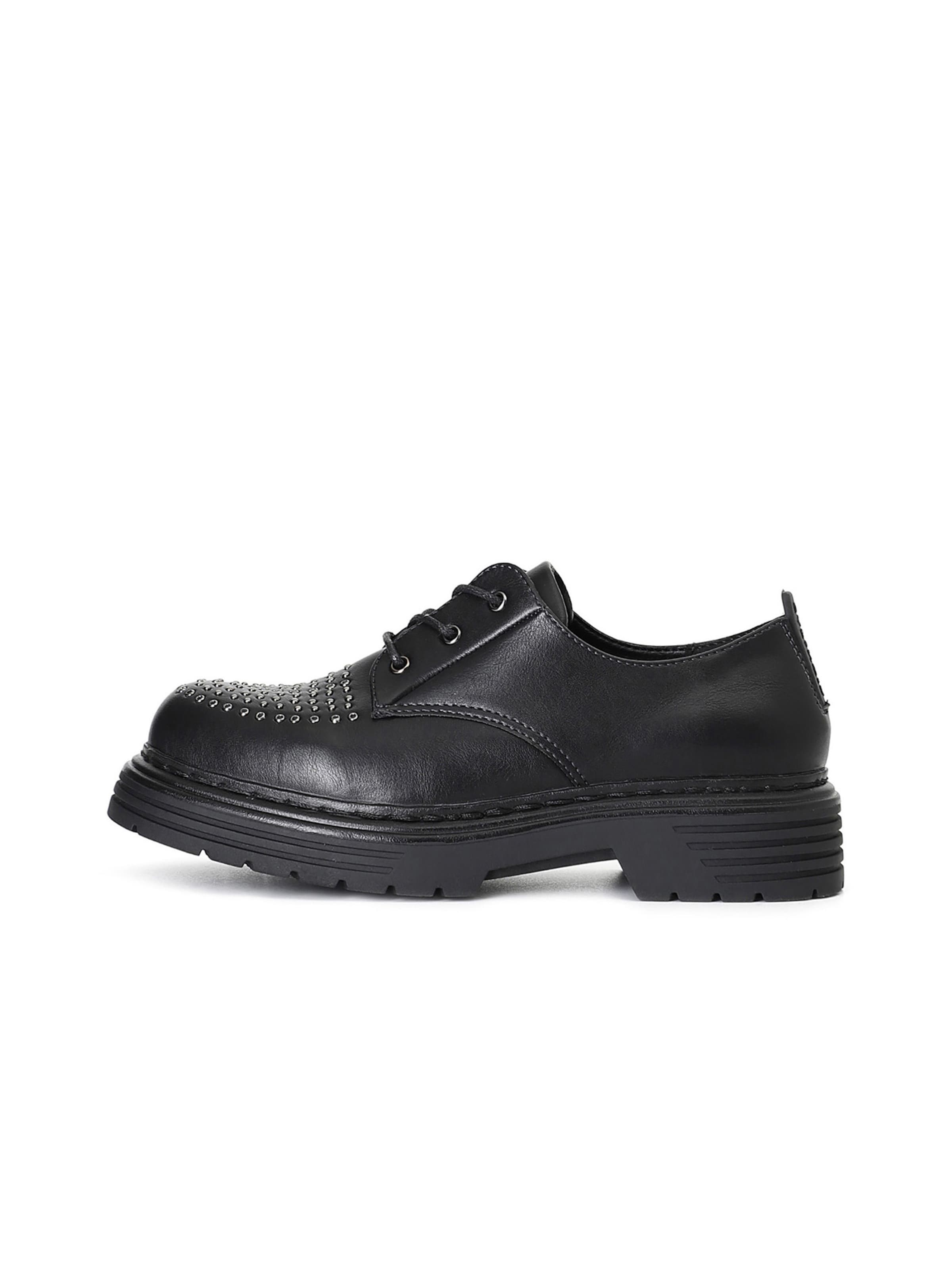 CAFè NOIR Lace-up shoe in Black: front