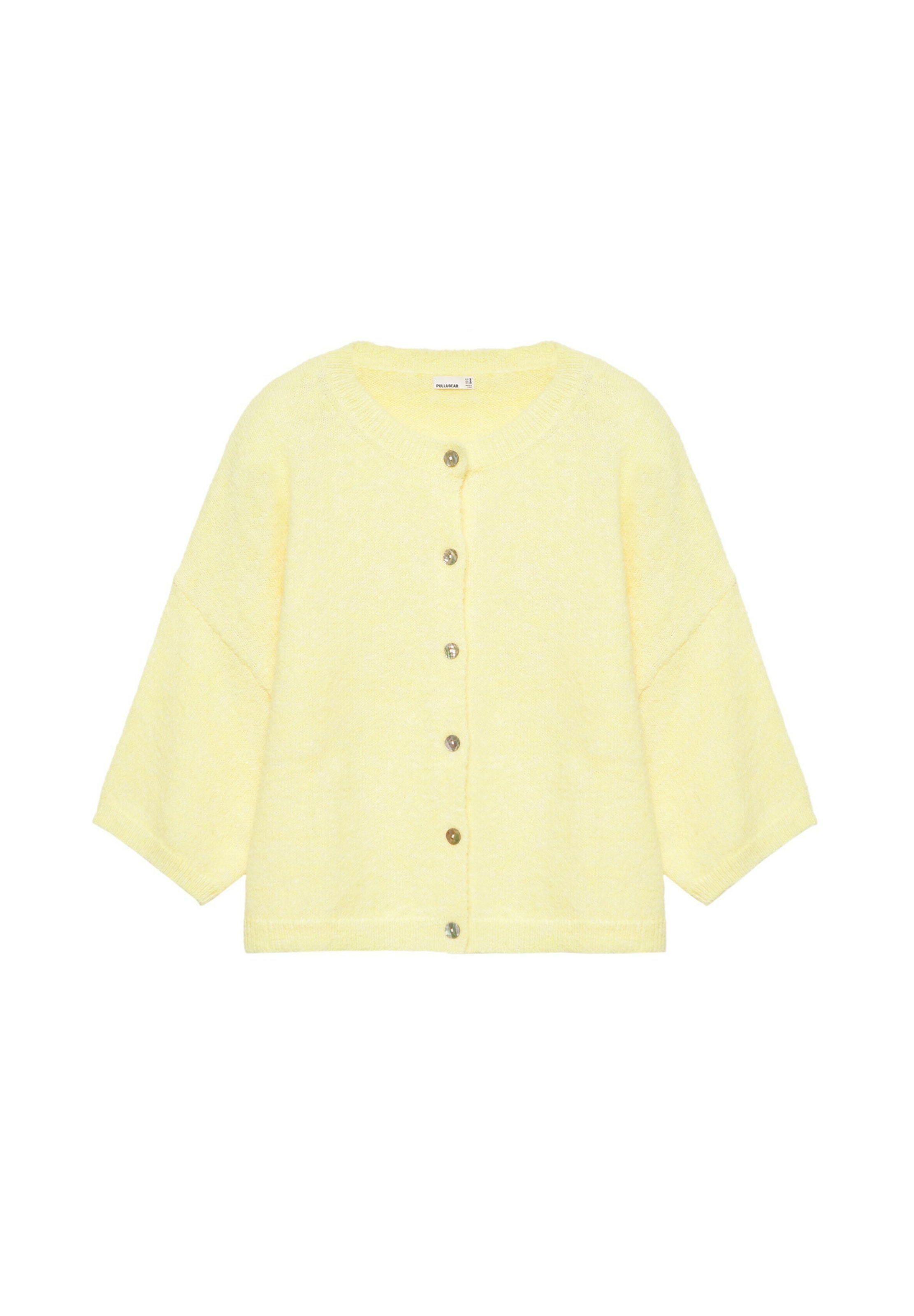 Cardigan Pull&Bear en jaune : devant