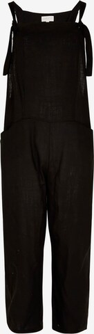 Apricot Loose fit Overalls in Black: front