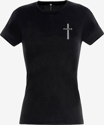 RMK Shirt 'Paris' in Schwarz: Vorderseite