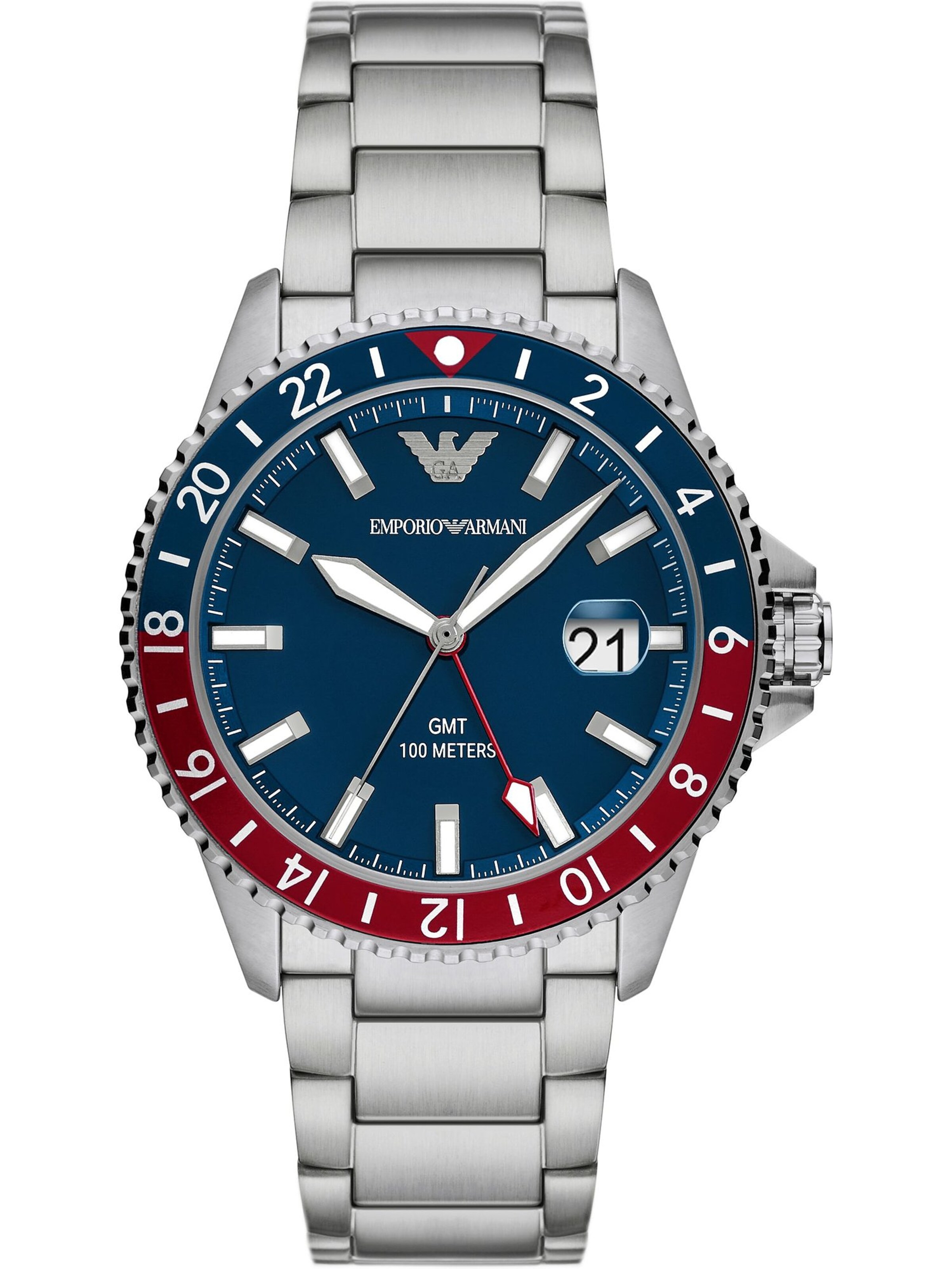 Emporio Armani Analog watch in Silver: front