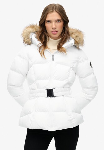 Veste d’hiver 'Fuji' Superdry & Co en blanc : devant