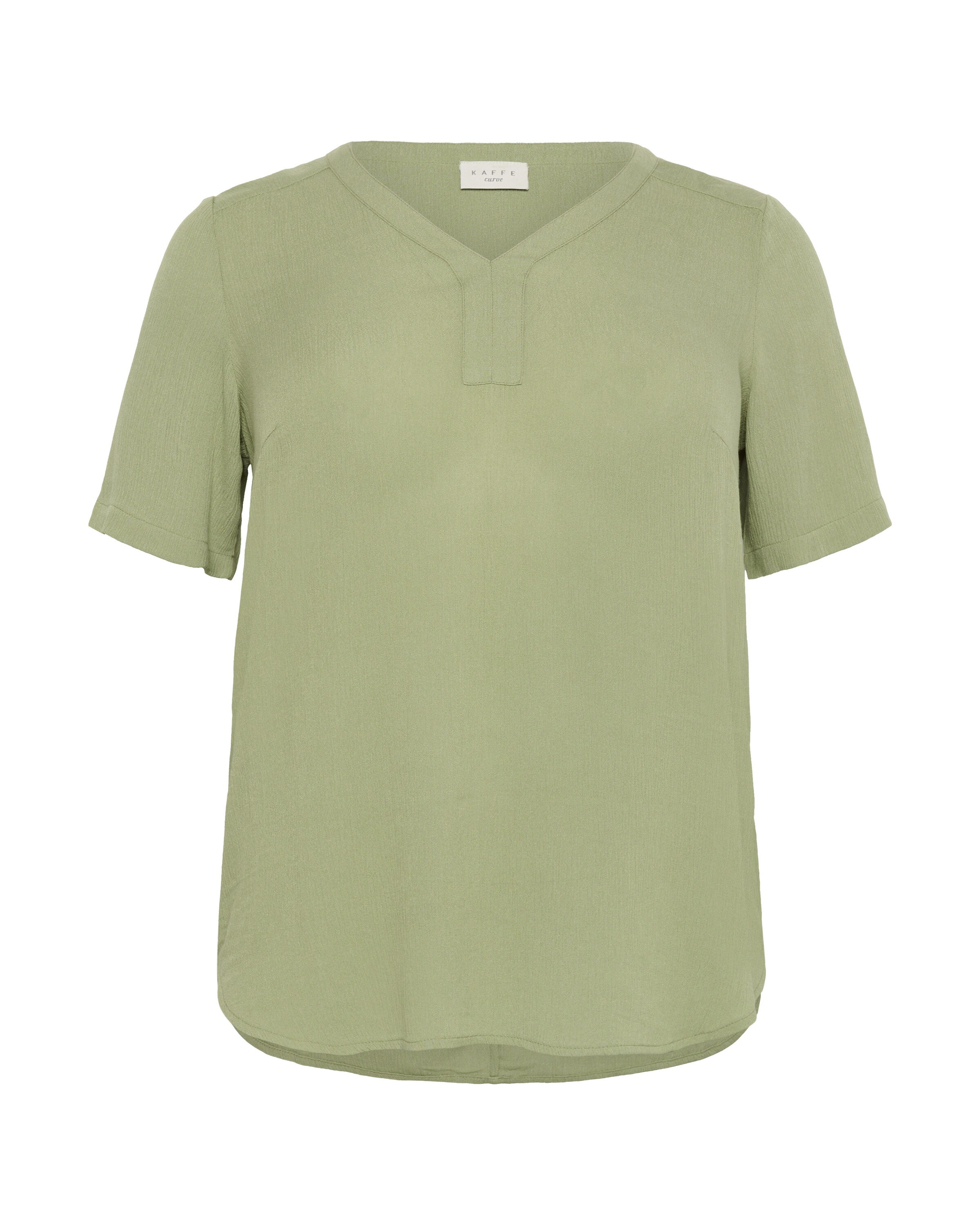 KAFFE CURVE Blus 'Ami' i grön: framsida