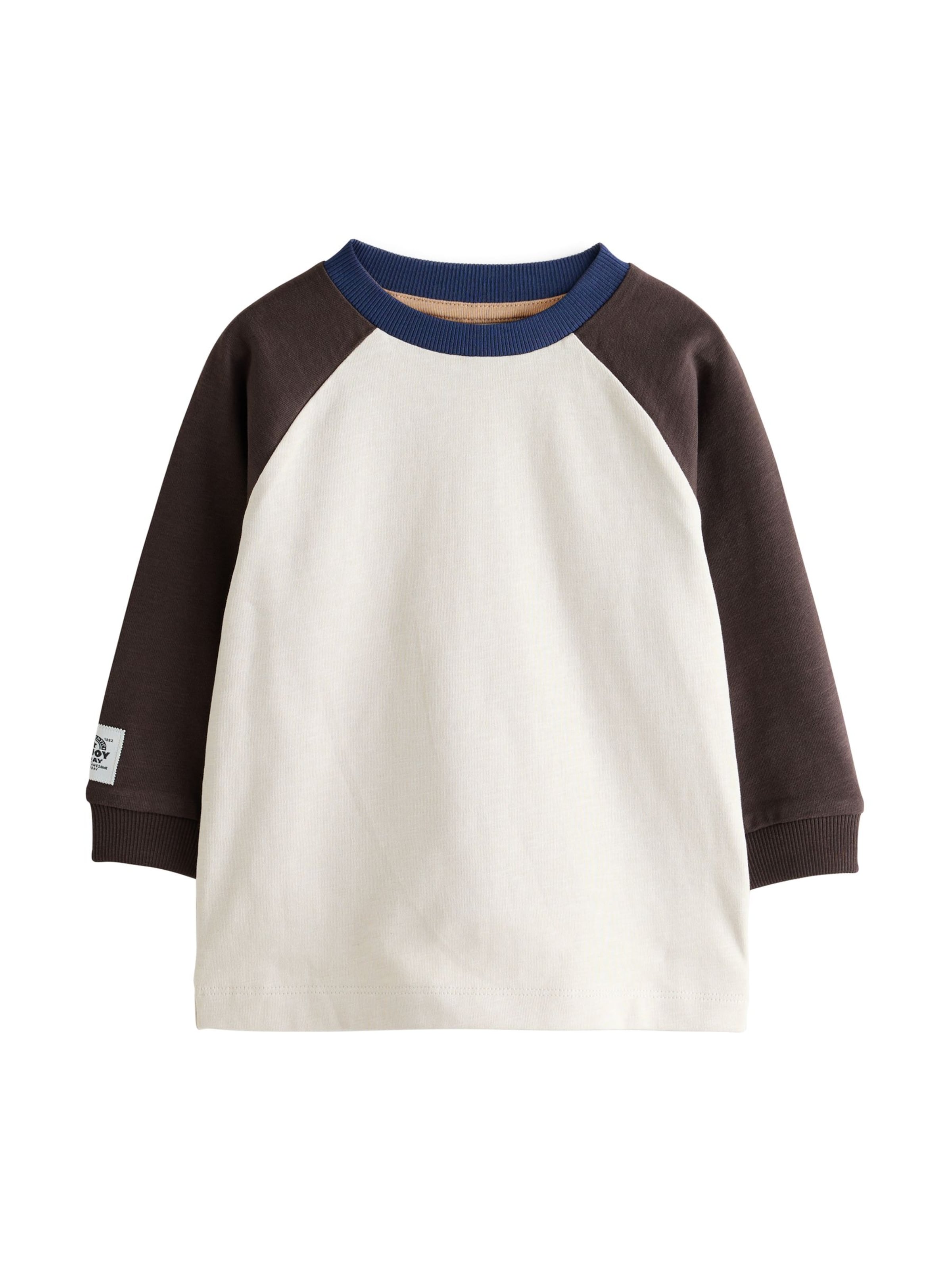 Next Camiseta en 68 en crema / azul oscuro / marrón oscuro, Vista del producto