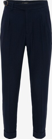 Coupe slim Pantalon à pince Antioch en bleu : devant