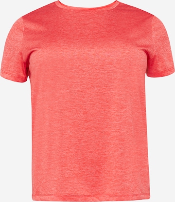 T-shirt fonctionnel 'PIVY' Only Play Curvy en orange : devant