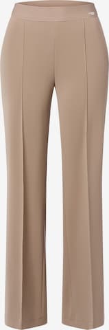 Cambio Wide leg Pantalon 'Ava' in Beige: voorkant