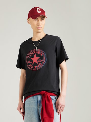 CONVERSE Póló 'ONLY ONE' - fekete: elől