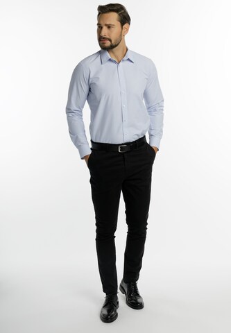 DreiMaster Klassik Slim Fit Hemd in Blau