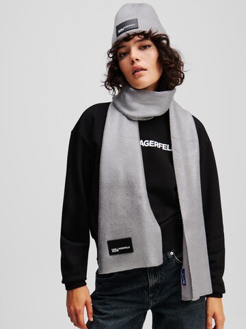 KARL LAGERFELD JEANS Scarf in Silver: front