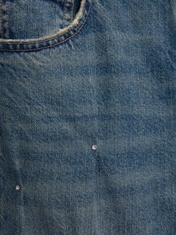 Pull&Bear Wide leg Jeans i blå