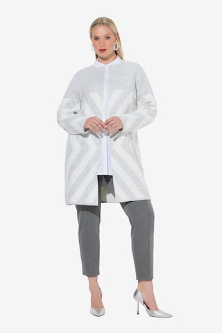 Ulla Popken Strickjacke in Silber: Vorderseite