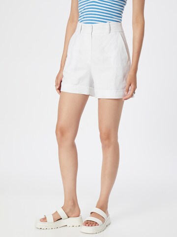 Karen Millen Regular Trousers in White: front