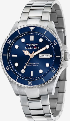 SECTOR Analog Watch in Silver: front